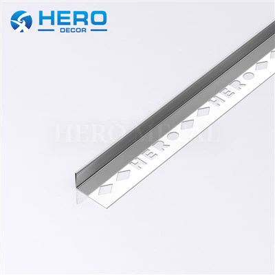 Bande de tuiles à bord droit en acier inoxydable